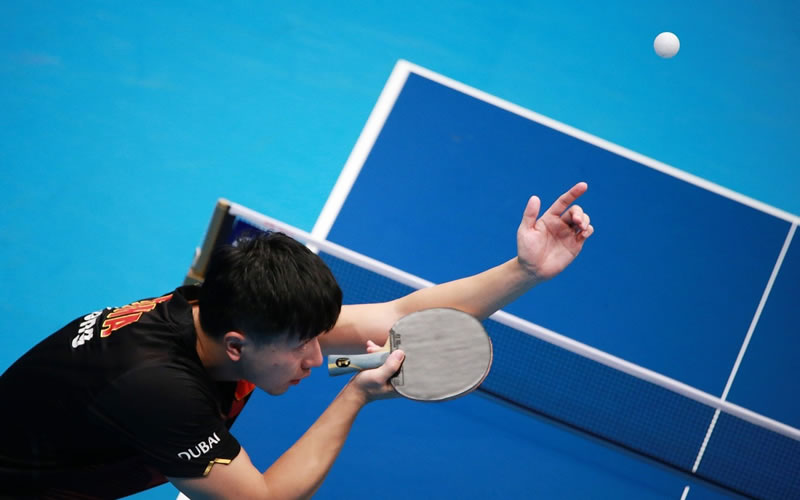 competitive table tennis