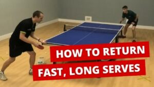 How to return fast, long serves