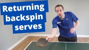 How to return short backspin serves